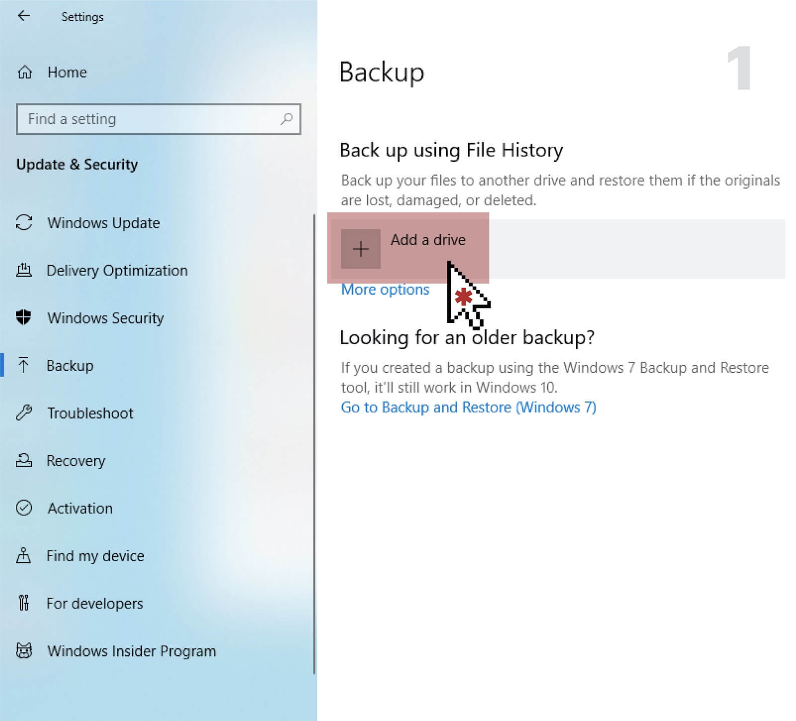 Бэкап Windows 10: Создаем Резервную Копию 5 backup windows add drive