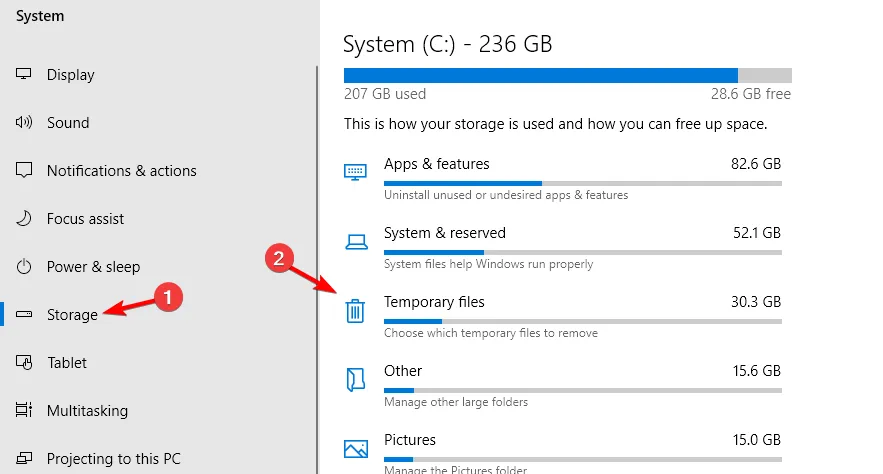 Кэш компьютера Windows 10: Чистим регулярно! 3 temporary files storage