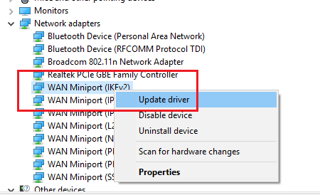 Сетевой драйвер: Windows не находит? 2 Update network adapter