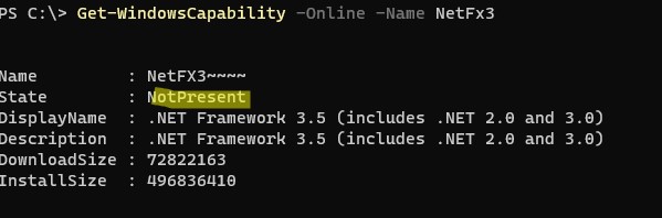 Net Framework 3.5 Windows 10 – быстрая установка! 5 Get WindowsCapability